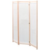vidaXL Kamerscherm met 3 panelen 120x170x4 cm stof crème