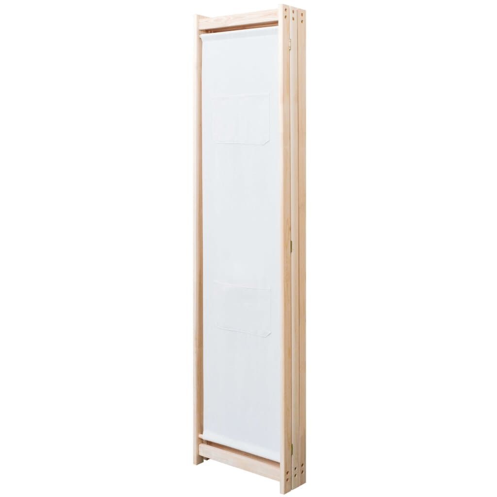 vidaXL Kamerscherm met 3 panelen 120x170x4 cm stof crème