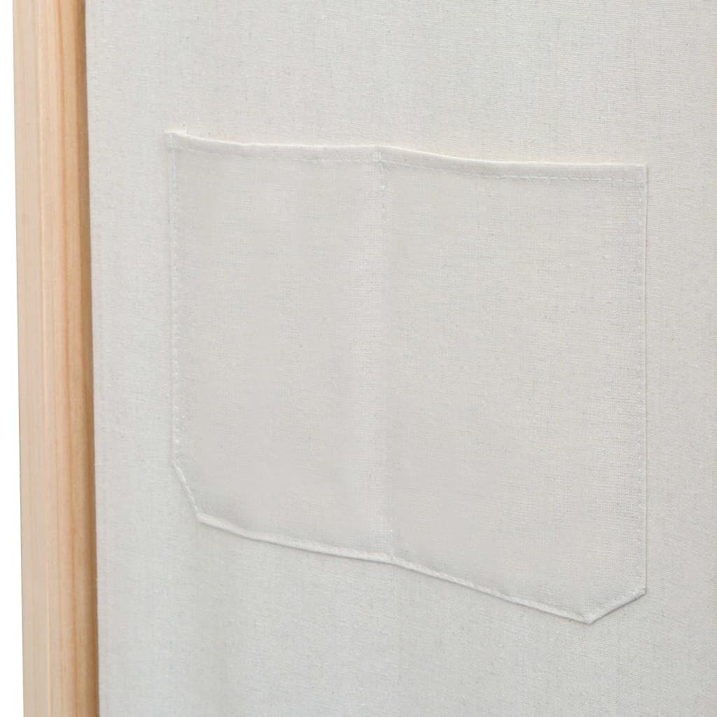 vidaXL Kamerscherm met 3 panelen 120x170x4 cm stof crème