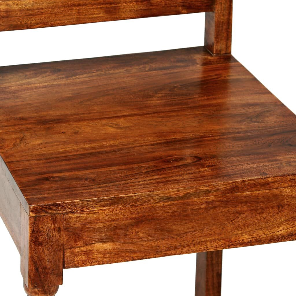 vidaXL Eetkamerstoelen 2 st klassiek hout met honingafwerking
