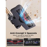 Proscenic P11 Ultra+ Draadloze stofzuiger, 50 kPa, 50 minuten, 500 W, krachtige draadloze stofzuiger, anti-klitborstel, telescopische lichte stofzuiger voor tapijten, dierenharen, harde vloeren en