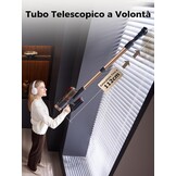 Proscenic P11 Ultra+ Draadloze stofzuiger, 50 kPa, 50 minuten, 500 W, krachtige draadloze stofzuiger, anti-klitborstel, telescopische lichte stofzuiger voor tapijten, dierenharen, harde vloeren en