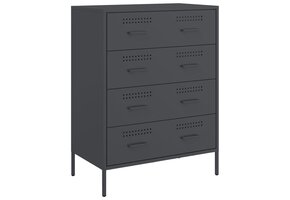 Antraciet Dressoir Staal 68x39x89 cm - 54% Korting