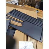 vidaXL Dressoir 68x39x89 cm staal antracietkleurig