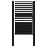 vidaXL Tuinpoort afsluitbaar 100x150 cm aluminium zwart