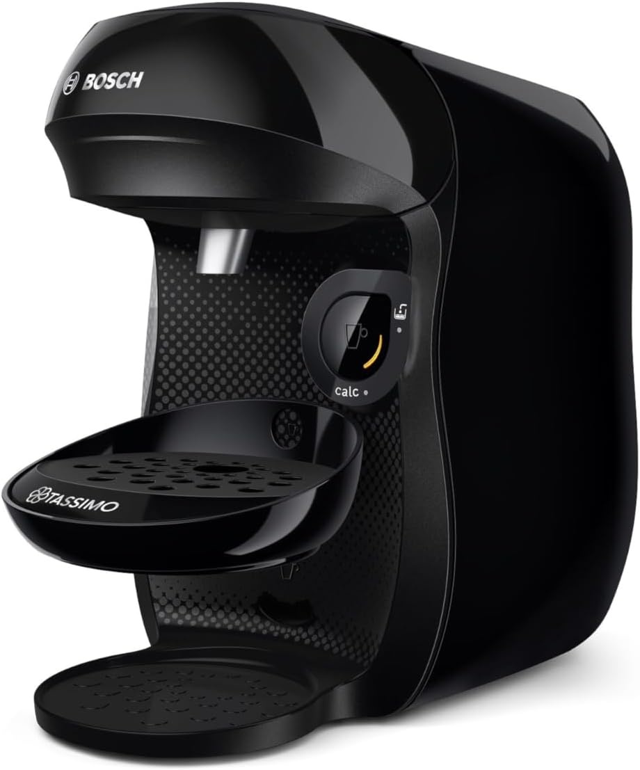 Bosch Tassimo Happy Friendly TAS102EA Multidrankmachine, voor maximaal 70 dranken, OneTouch, tellibrew™, ontkalkingstabletten, zwart