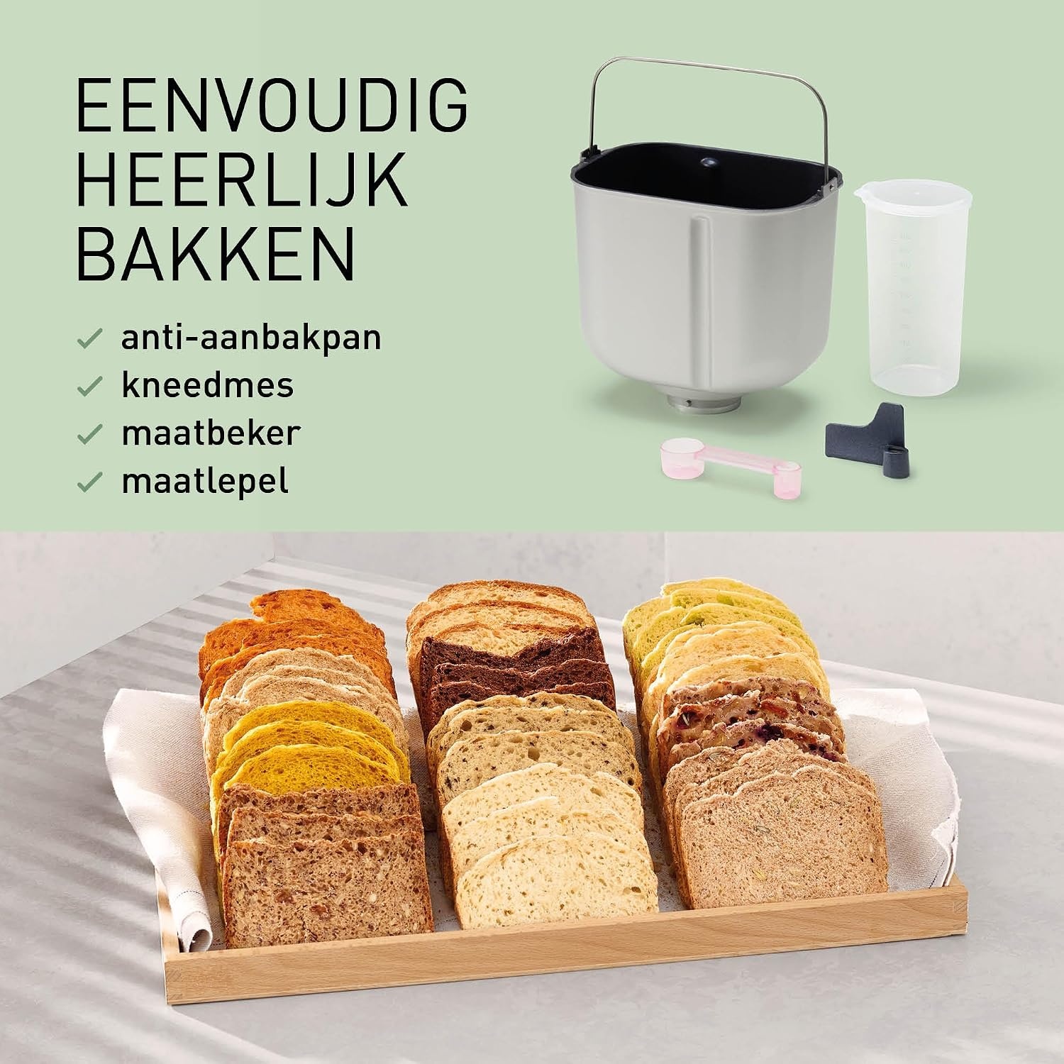 Panasonic SD-B2510 Automatische Broodbakmachine - 1.1 kg - Wit