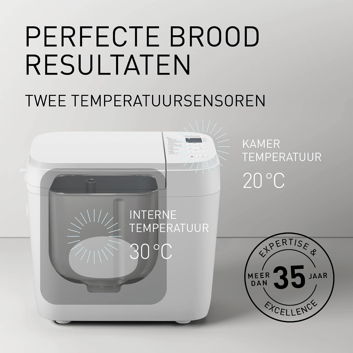 Panasonic SD-B2510 Automatische Broodbakmachine - 1.1 kg - Wit