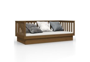 Slaapbank Grenenhout Honingbruin 100x200cm - 55% Korting