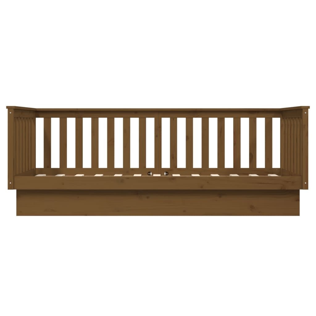 vidaXL Slaapbank 100 x 200 cm massief grenenhout honingbruin