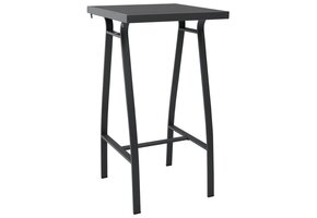 Bartafel Glas & Staal Zwart - 46% Korting