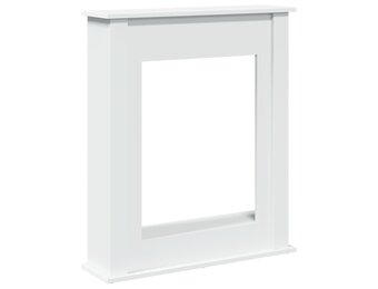 vidaXL Haardombouw 75x20x87,5 cm bewerkt hout wit