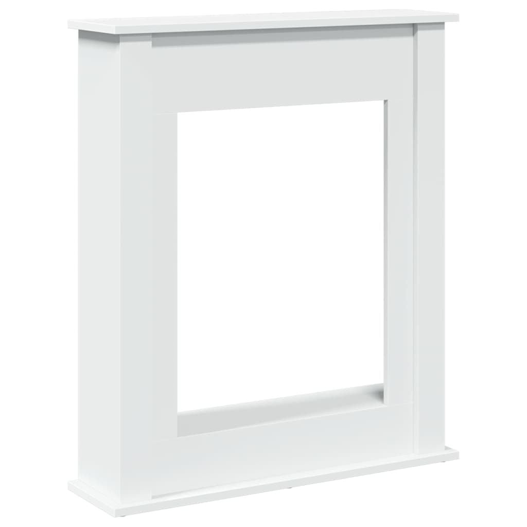 vidaXL Haardombouw 75x20x87,5 cm bewerkt hout wit
