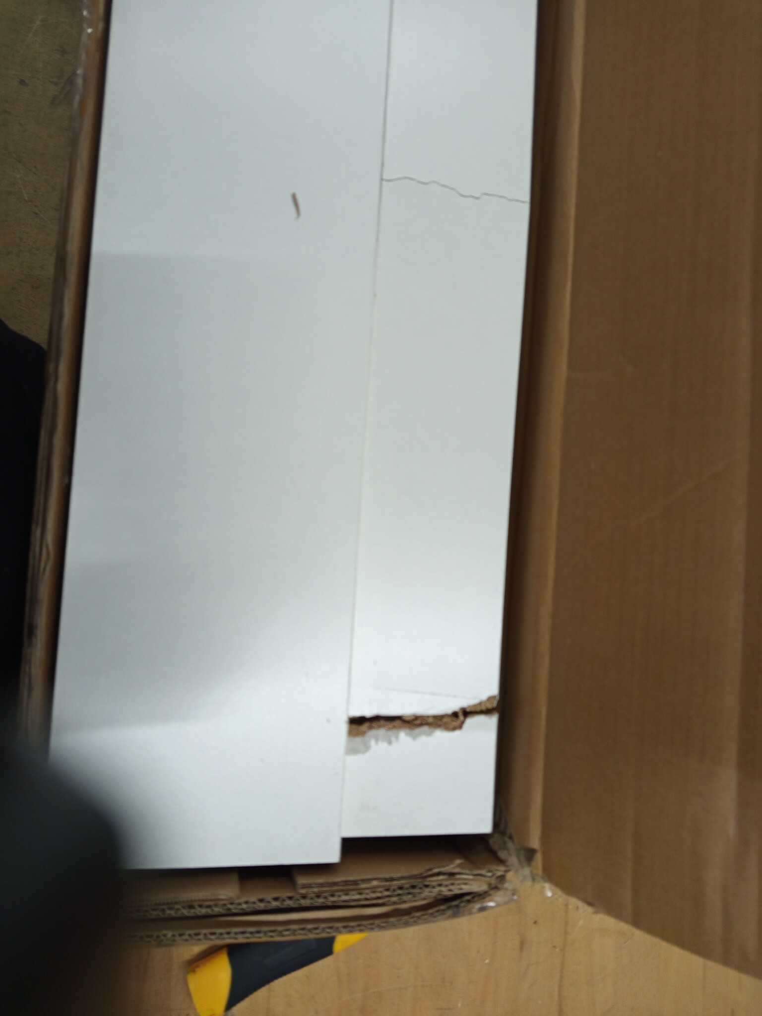 vidaXL Haardombouw 75x20x87,5 cm bewerkt hout wit