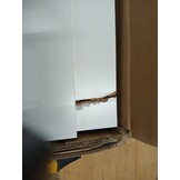 vidaXL Haardombouw 75x20x87,5 cm bewerkt hout wit