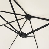 vidaXL Parasol dubbel 449x245 cm zandwit