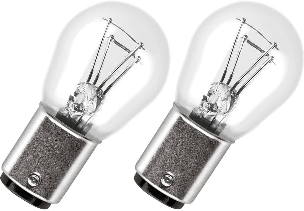 OSRAM ORIGINAL LINE 12V, P21W, signaallamp, Metalen Voet, Dubbele Blister, (2 lampen)