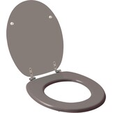 Wirquin WC-bril Colors Line Taupe Mat - 43,5 x 36,5 cm