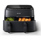 Philips Dubbele Airfryer 9L - 2 baklades, touchscreen
