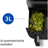 Philips Dubbele Airfryer 9L - 2 baklades, touchscreen
