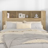 vidaXL Hoofdbordkast 160x18,5x104,5 cm sonoma eikenkleurig