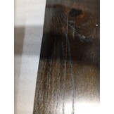 vidaXL Tafelblad natuurlijke rand 100x50x2 cm eikenhout donkerbruin