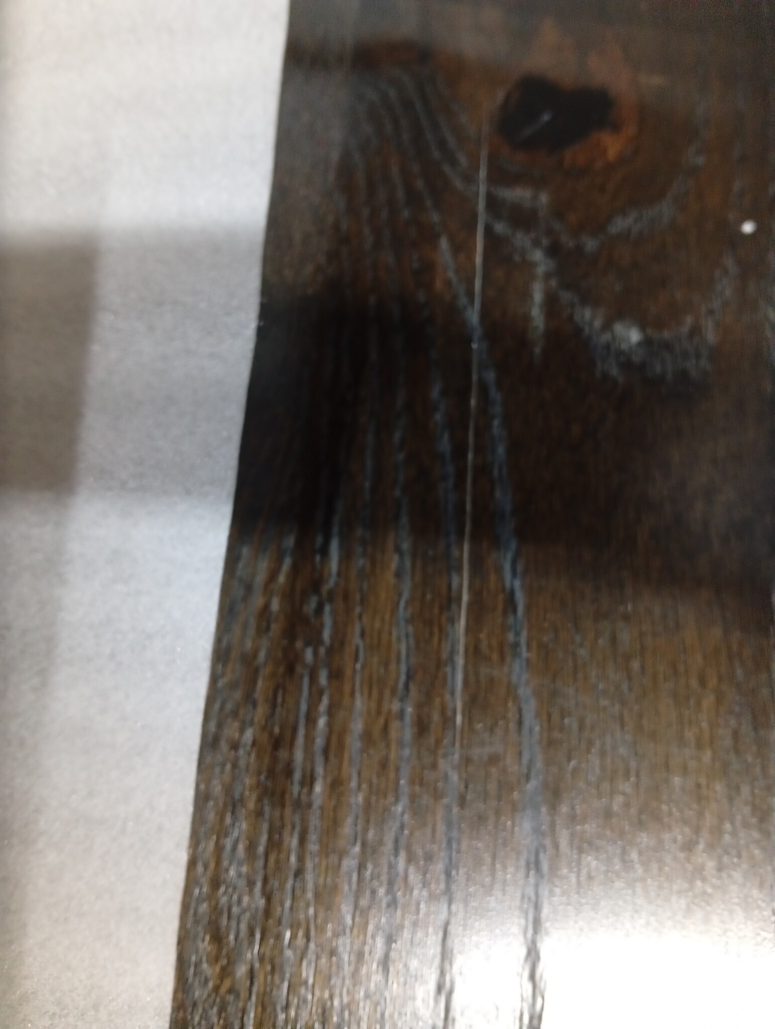 vidaXL Tafelblad natuurlijke rand 100x50x2 cm eikenhout donkerbruin