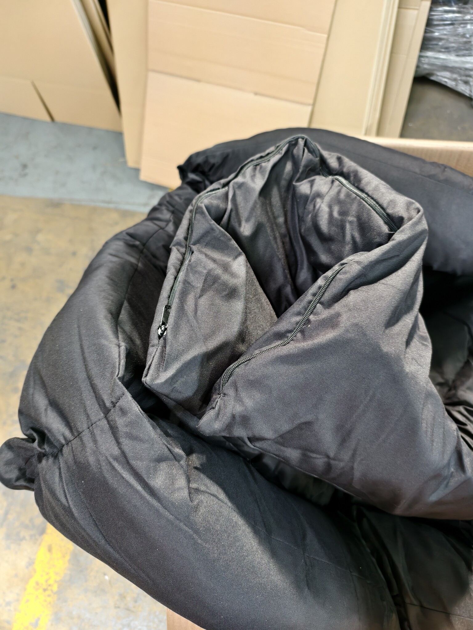XXL Hondenbed van zwart kunstleer - hondenkussen hondensofa kattenbed hondenkorf - waterdicht