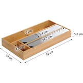 Kesper 58041 13 Foliedispenser Voor De Lade, Bruin, 42 x 19 x 5,4 cm