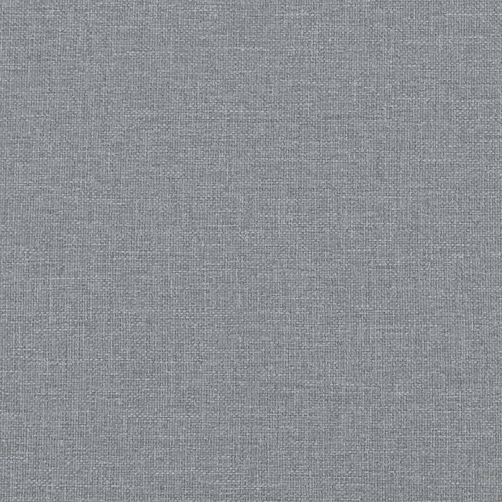vidaXL Tweezitsbank 140 cm stof lichtgrijs