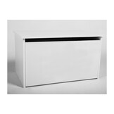Speelgoedkist wit - opbergbox speelgoed - 73x42x40 cm - gasveer klep