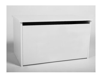 Speelgoedkist wit - opbergbox speelgoed - 73x42x40 cm - gasveer klep