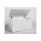 Speelgoedkist wit - opbergbox speelgoed - 73x42x40 cm - gasveer klep
