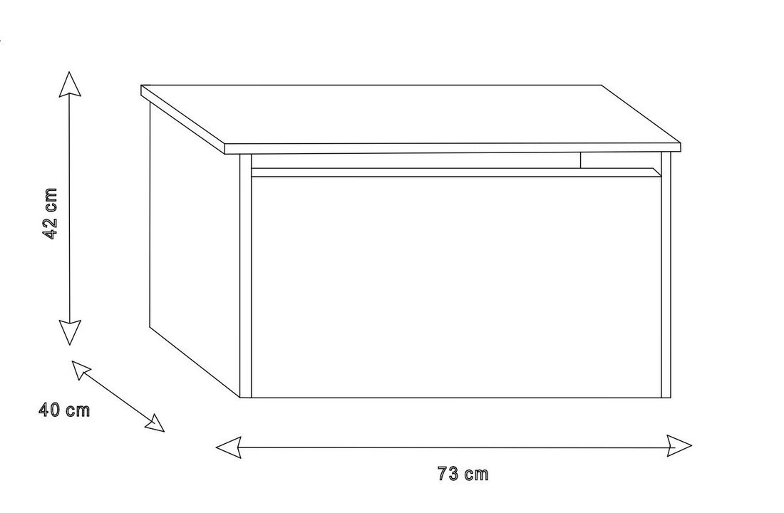 Speelgoedkist wit - opbergbox speelgoed - 73x42x40 cm - gasveer klep