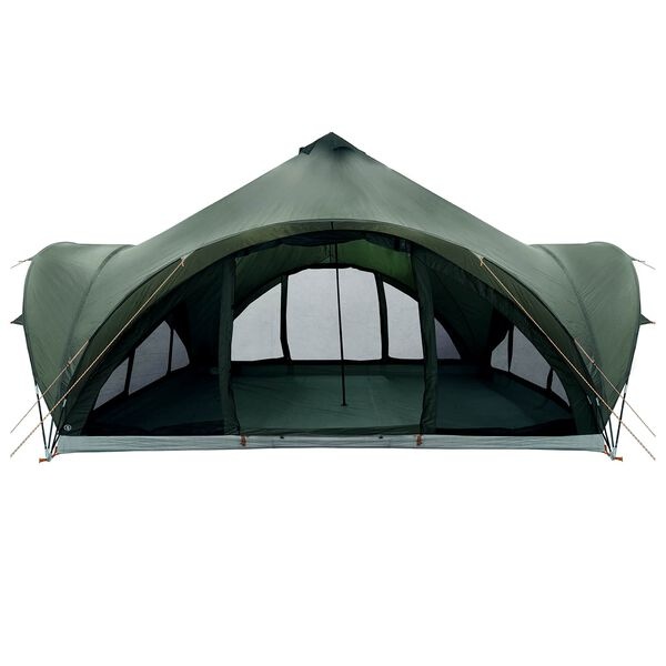 vidaXL Tipi Tent 18.0-persoons Leger groen Polyester en staal