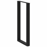 vidaXL Salontafelpoten 2 st U-vormig 60x(110-111) cm staal zwart