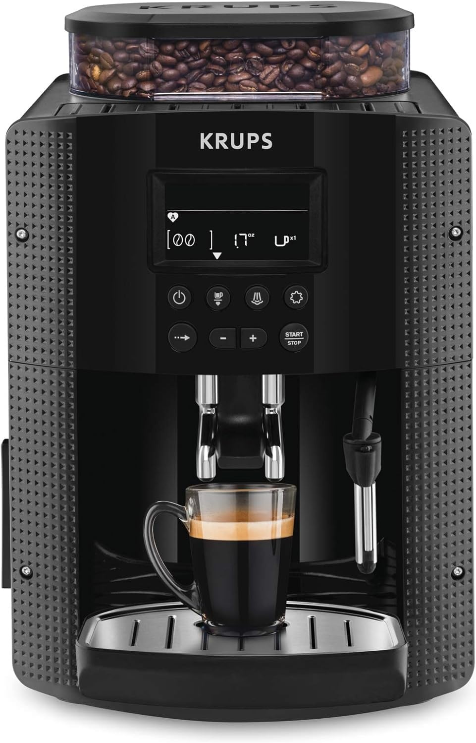 Krups Essential YY8135FD koffiezetapparaat met bonenmaler en espresso