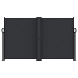 vidaXL Windscherm uittrekbaar 140x600 cm zwart