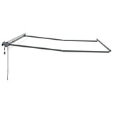 Markies met Handmatig Antraciet 4.5 x 2.5 m Metaal