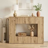 vidaXL Wandtafel Artisan Eik 101 x 29 x 74 cm Geconstrueerd hout