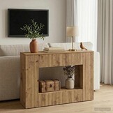 vidaXL Wandtafel Artisan Eik 101 x 29 x 74 cm Geconstrueerd hout