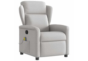 Verstelbare Massagestoel met 6 Punten Massage - Wolk Grijs - 35% Korting