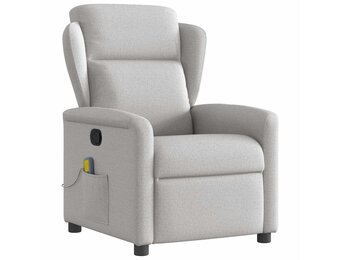 Verstelbare Massagestoel met 6 Punten Massage - Wolk Grijs - 35% Korting