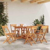 VidaXL Massief Acaciahouten Tuintafel 130x90x72 cm - 35% Korting