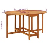 VidaXL Massief Acaciahouten Tuintafel 130x90x72 cm - 35% Korting