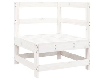 Tuinhoekbank Grenenhout Wit - 34% Korting!