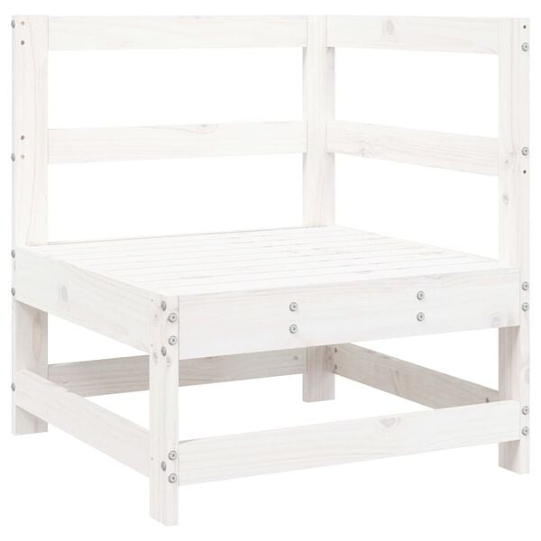 Tuinhoekbank Grenenhout Wit - 34% Korting!
