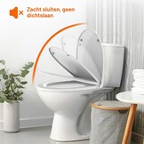O-vormige Toiletbril Wit | Softclose & Quick-Release | 32% Korting