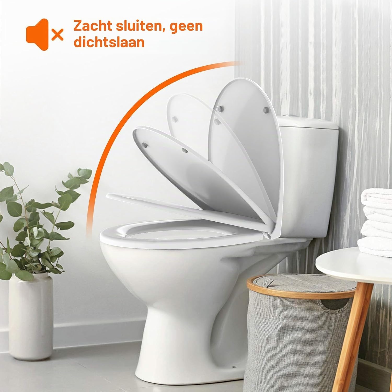 O-vormige Toiletbril Wit | Softclose & Quick-Release | 32% Korting