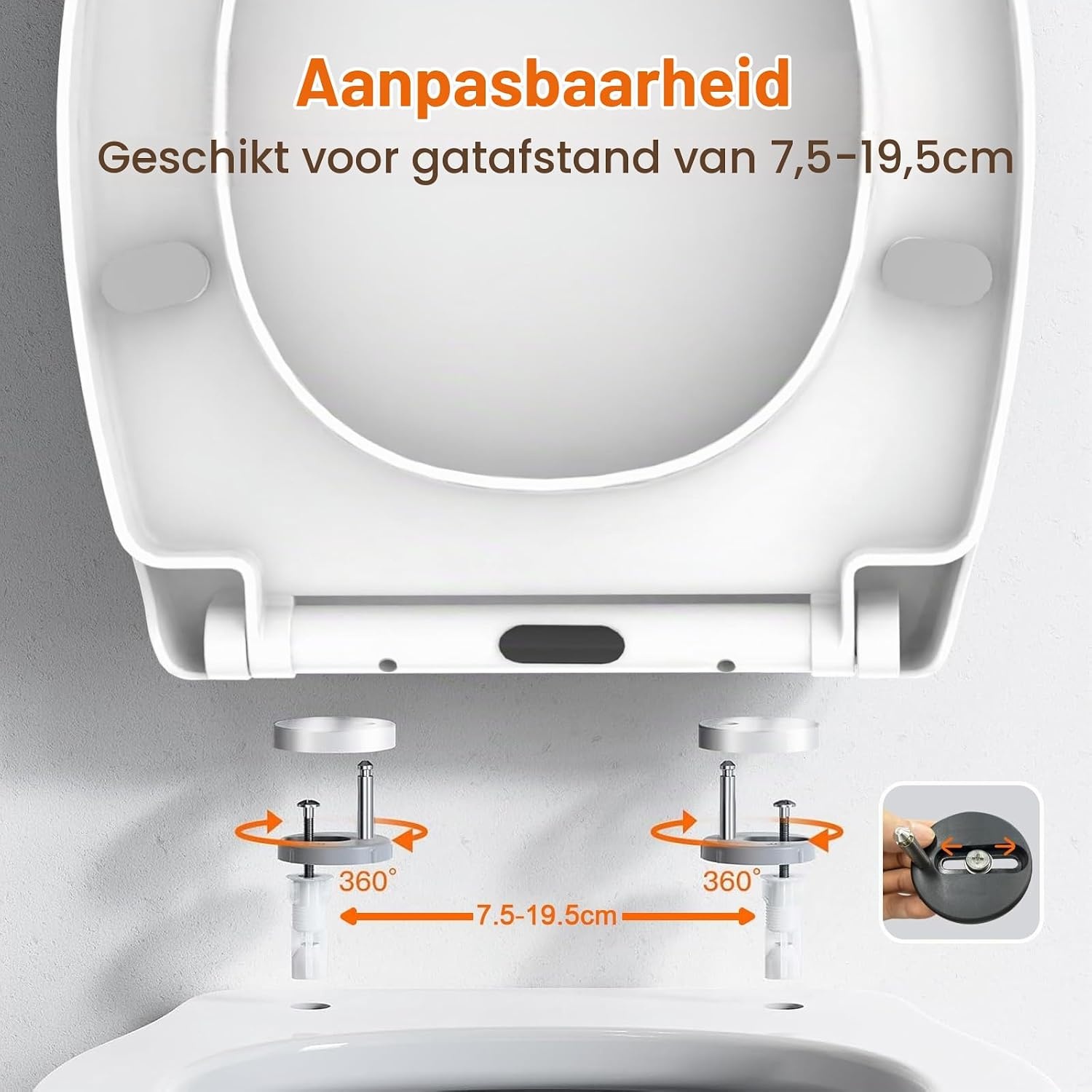 O-vormige Toiletbril Wit | Softclose & Quick-Release | 32% Korting